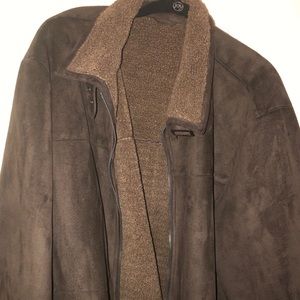 Men’s suede and cotton jacket